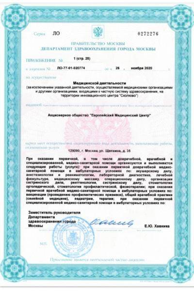 ЕМС на Щепкина лицензия №2