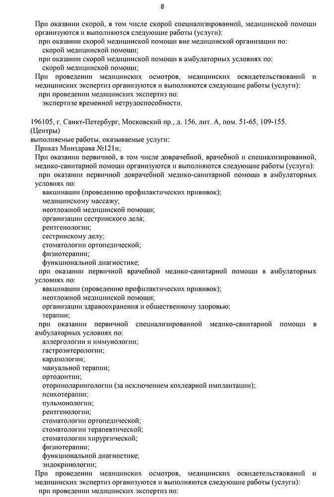 ПАО Газпром Филиал № 1 лицензия №8